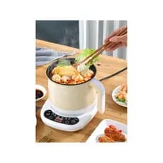 Fogão elétrico para uma pessoa, macarrão instantâneo, panela elétrica, fritura, fervura, uso duplo, panela para uma pess
