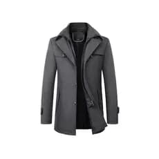 Casaco masculino Casual negócios novo estilo masculino Cashmere Ni jaqueta quente pai Wear inverno 2024