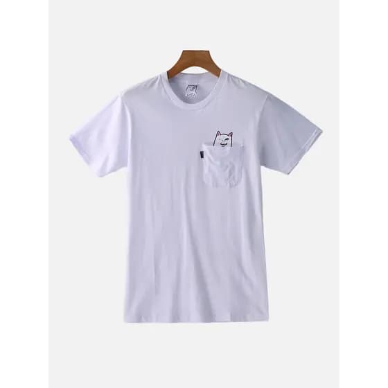 XXX série Street Wear retirada gabinete verão novo estilo Casual All-Match puro algodão em torno do pescoço topo Unisex