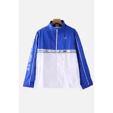 XXX série Street Wear primavera outono novo estilo solto Casual All-Match contraste cor zíper jaqueta masculina M8642