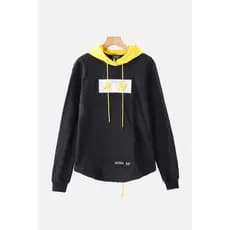 XXX série moda Street Wear primavera outono novo estilo na moda simples solto moletom de algodão com capuz M8331