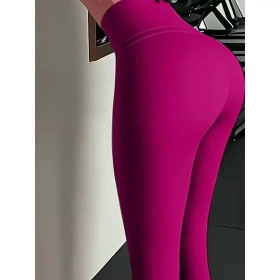 Corpo beleza borda rosa vermelho cintura alta Hip-Lifting tubarão calças mulheres sem costura moldar respirável Fitness