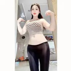 Influencer Wipe Edge Leggings Transparentes Ultrafinas Transparentes Skinny Sedosas Oleosas Brilhantes Calças de Seda Ge