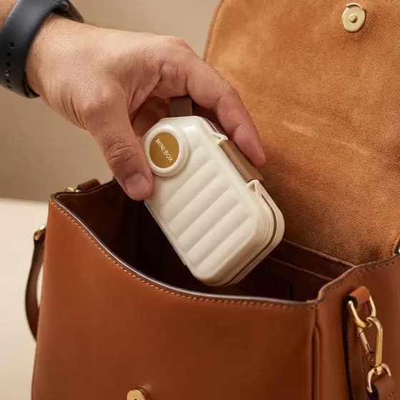 Organizador De Comprimido Diário 7 Repartições Porta Remédio De Bolsa Viagem Divisória Transparente Fácil De Usar