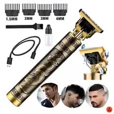 Máquina de cortar cabelo elétrica Vintage T9  profissional sem Fio com bateria recarregável
