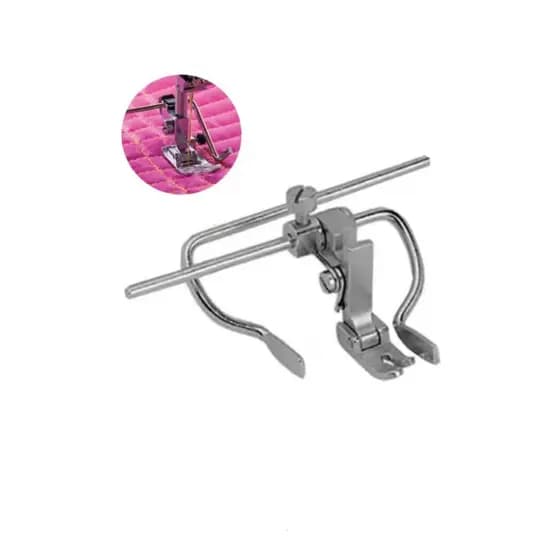 Calcador Guia Matelassê Ajustável Quilting – Hastes Paralelas para Máquina Reta Industrial