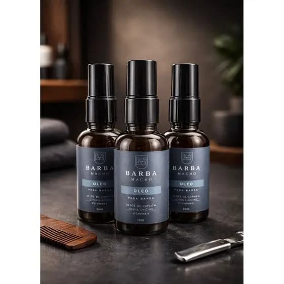 Óleo para Barba 30ml - Barba Macho