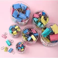 Grampo Prendedor / Clips de Papel Tipo Prendedor Cores Variadas 51mm 41mm 32mm 19mm