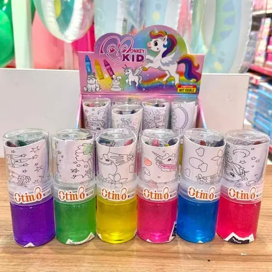 Puxa Puxa Slime Geleca Leleca Brinquedo Colorido Infantil
