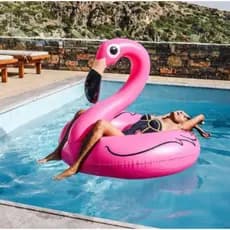 Boia Inflavel Flamingo Gigante Rosa Piscina Praia Adulto Infantil Festa e Verão