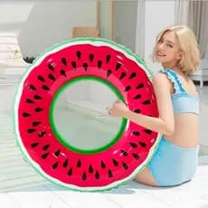 Melancia Bóia Circular Adulto e Infantil 60-120cm Piscina Parque aquático Praia