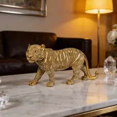 Estátua Tigre de Resina Luxo para Decoração de Mesa, Escritorio, Estante - TGRE-01