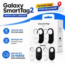 Rastreador Samsung Galaxy Smarttag 2 Original (pacote Com 4 Unidades) - 2x Preto/2x Branco
