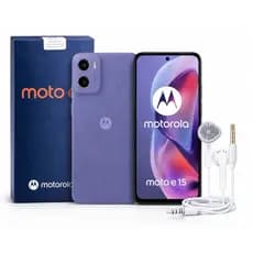 Smartphone Moto E15 2Gb 64GB Tela 6,67" Câmera de 32MP Cor Roxa / Azul Claro