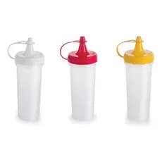 Kit 3 Bisnagas Para Condimentos Ketchup, Maionese E Mostarda