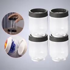 Porta Tempero Organizador Condimentos Empilhável Kit 4 Potes