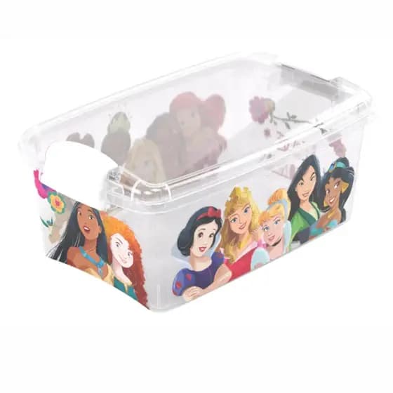 Caixa Organizadora com Trava 4,2L Disney Princesas