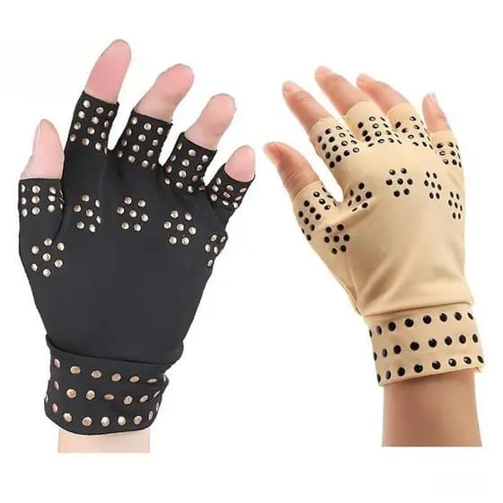 [Nterfunsterb] Luvas Magnéticas Para Tratamento De Artrite , Suporte De Compressão , Terapia De Pressão Articular , Anti