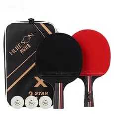 Huieson Conjunto De 7 Raquetes De Tênis De Mesa Com 3 Estrelas/Lâmina De Madeira Dupla Face/Borracha Para Crianças/Adult