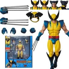 Figura de ação Wolverine Mafex 096 versão em quadrinhos modelo articulado