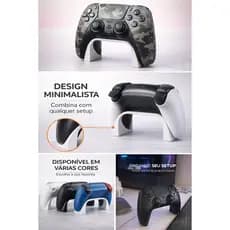 Suporte para Controle PS5 Minimalista | Base Estável Antiderrapante | Organizador Gamer