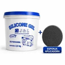 SILICONE GEL AUTOMOTIVO 2,5KG ALTO BRILHO PARA PLÁSTICOS PAINEL BORRACHA