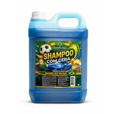 SHAMPOO AUTOMOTIVO COM CERA DE CARNAÚBA 5L CONCENTRADO DILUIÇÃO 1:50 ALTO RENDIMENTO
