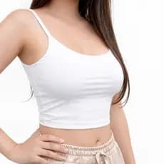 Cropped Feminino Alça Fina Suplex Blusa Feminina Estilosa Forro Duplo Regata Academia básico