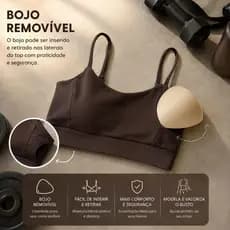 Top Fitness Feminino Com Bojo Zero Transparência Suplex Alcinha Academia Treino Corrida Promoção