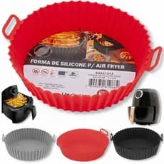 Kit 2 Formas Para Airfryer De Silicone Antiaderente