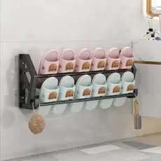 Sapateira de Parede Sem Instalação, Economiza Espaço, Ideal para Calçados