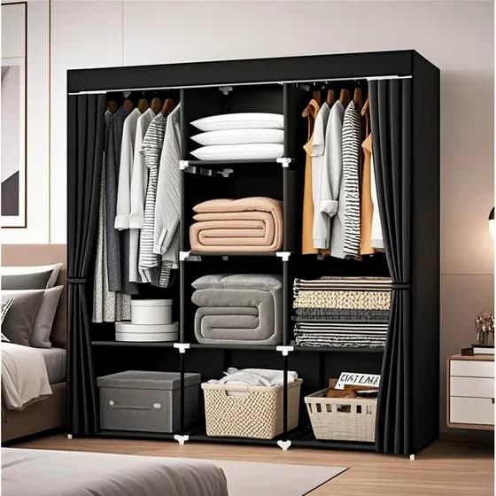 🏠 Guarda Roupa Dobrável! Organizador Completo com Zíper ! Novo！！！