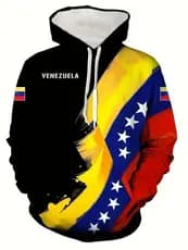O Novo Moletom Com Capuz Masculino Para Outono De 2025 Apresenta Uma Impressão De Bandeira Nacional 3D casual E Elegante