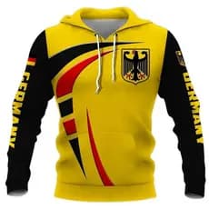 PLstar Cosmos 3DPrint Mais Novo Alemanha País Bandeira Cultura Engraçado Único Harajuku Streetwear Unisex Moletom Com Ca