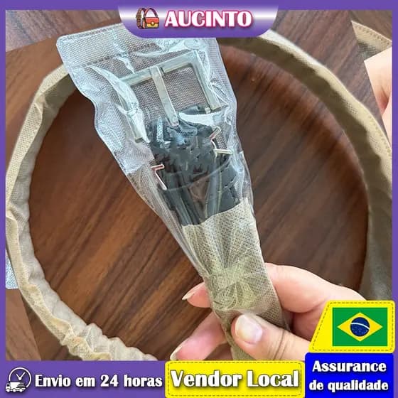 Cinto feminino Aucinto Fashion multicolorido All-Match