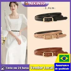 Aucinto novo estilo senhoras moda cinto feminino All-Match decorativo cinto fino terno cinto de alta qualidade
