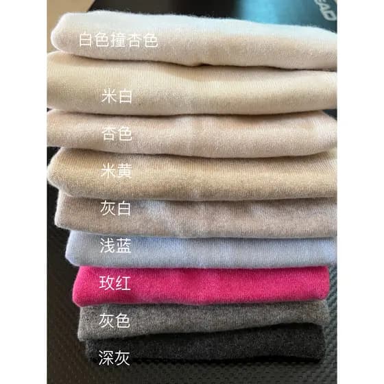 NL Nicho Estilo Clássico Cor Sólida Gola Alta Gola Pilha Suéter 100% Cashmere