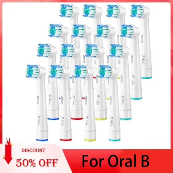 Cabeça De Escova De Substituição Adequada Para Dentes Elétrica Ole B , Advance Power/Pro Health/Triumph/3D Excel/Vitalit