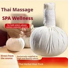 Bola de compressão quente de absinto Medicina de ervas chinesas Bolsa de massagem Bola de massagem tailandesa Moxabustão