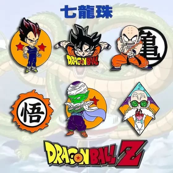 Desenhos animados Dragon Ball série bidimensional anime emblema anime personagem Son Goku tartaruga acessórios de fadas