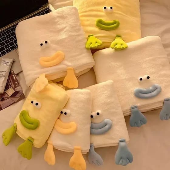 Novo bonito dos desenhos animados bonito engraçado pés de pato Coral velo toalha de banho macio absorver água sem fiapos