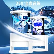 2026 novo produto nu olho 3D alto-falante holográfico Ultra claro Bluetooth ventilador tela MINI tela LED tela transpare