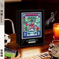 2026 momojia copa do mundo decoração pintura nicho High-End convidado restaurante entrada casa Bluetooth áudio Desktop d