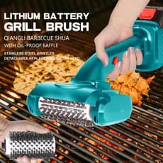 2026 Novo produto Bateria de lítio Escova de limpeza elétrica portátil Churrasco Churrasqueira Escova de limpeza Nylon D
