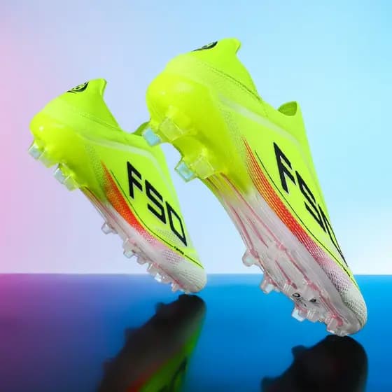 Chuteira Copa Do Mundo Mesmas Botas De Futebol long Spikes FG Chuteiras Masculinas E Femininas Sem Cadarços Tamanho : 35