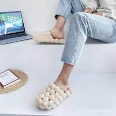 Chinelos masculinos de verão para uso externo, estilo casual simples e versátil para casais, sandálias de sola macia e a