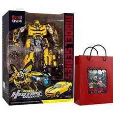 Brinquedo Transformador de Liga Metálica Sky Pillar, Transformers Bumblebee, Avião, Tanque, Carro, Robô, Figura de Model