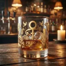 Copo de Vidro Artesanal para Whisky, Edição Comemorativa de Filmes e Animações, Copo de Licor em Vidro Borossilicato com