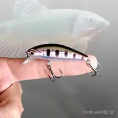 Isca Minnow 5cm/6.5g para peixes de água doce, especialmente projetada para a pesca de peixes com boca inclinada, isca a