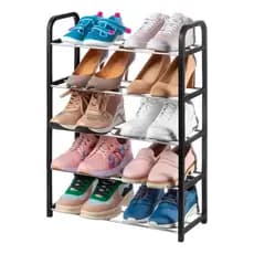 Sapateira Organizador De 5 Prateleiras Desmontável Multiuso Estante Vertical 10 pares sapatos